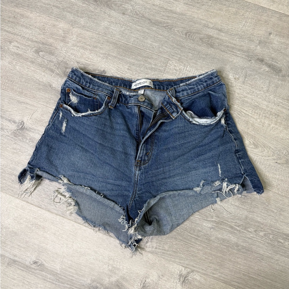 Abercrombie & Fitch Blue Jean Shorts